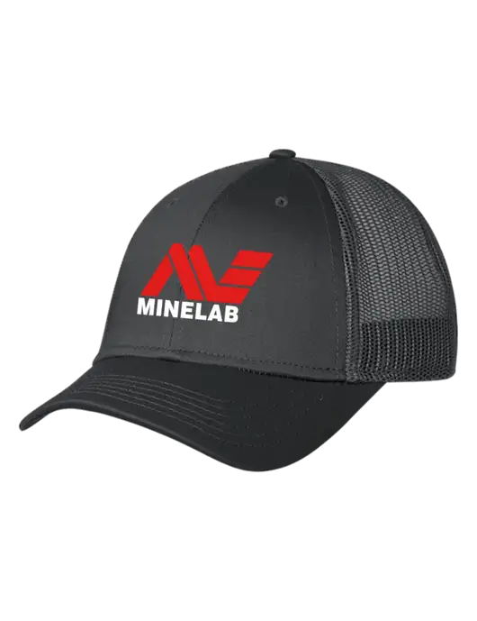 Charcoal Mesh Trucker Cap Snap Back w/Minelab Logo