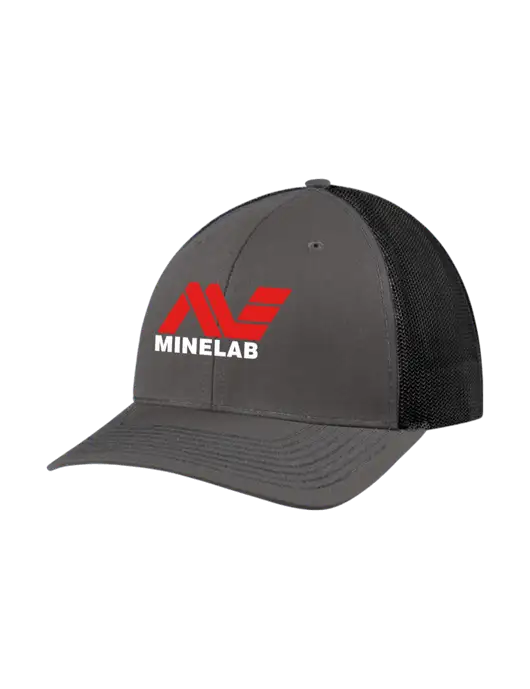 Richardson Adjustable Snapback Original 112 Trucker Cap Dark Grey w/Black Mesh w/Minelab Logo