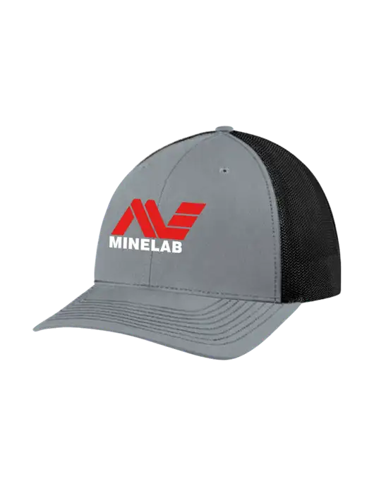 Richardson Adjustable Snapback Original 112 Trucker Cap Heather Grey w/Black Mesh w/Minelab Logo