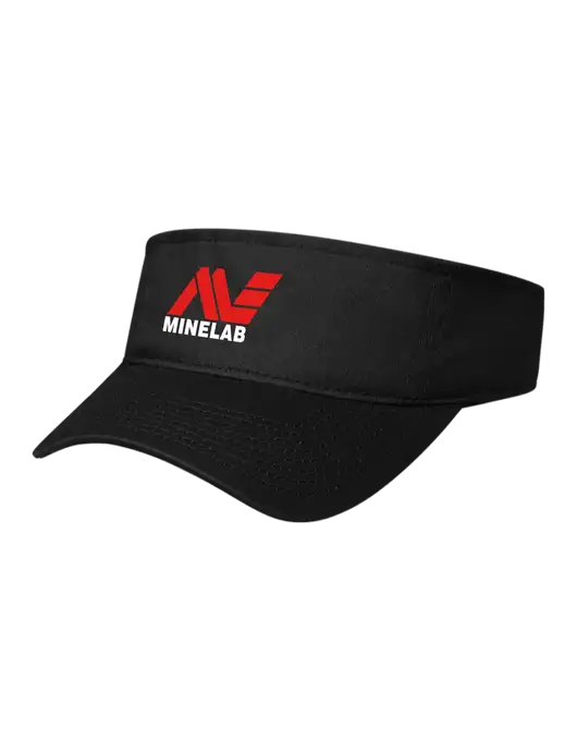 Black Cap Visor w/Minelab Logo