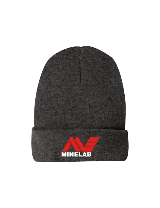 Recycled Charcoal Heather Beanie w/Minelab Logo