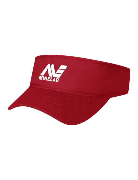 Red Cap Visor w/Minelab Logo