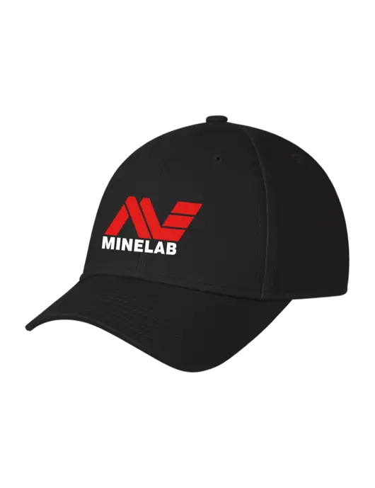 Black Structured Cap Hook & Loop w/Minelab Logo
