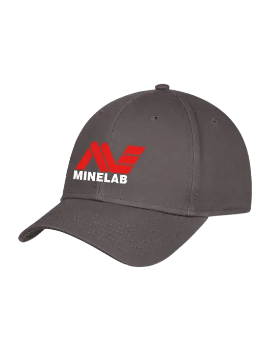 Charcoal Structured Cap Hook & Loop w/Minelab Logo