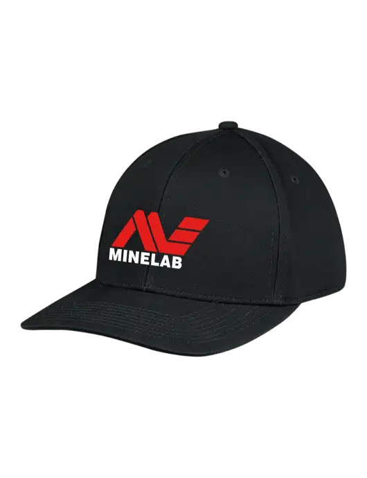 Premium Modern Structured Twill Black Snapback Cap w/Minelab Logo