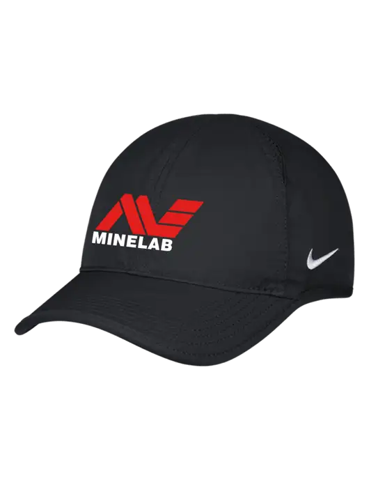 Nike Black Featherlight Cap w/Minelab Logo