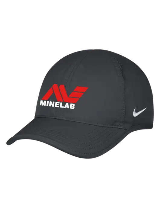 Nike Charcoal Featherlight Cap w/Minelab Logo