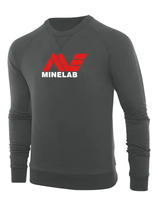 Allmade Charcoal Grey Organic French Terry Crewneck Sweatshirt w/Minelab Logo