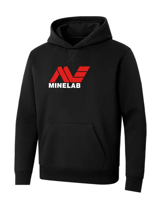 Allmade Deep Black Organic French Terry Pullover Hoodie w/Minelab Logo