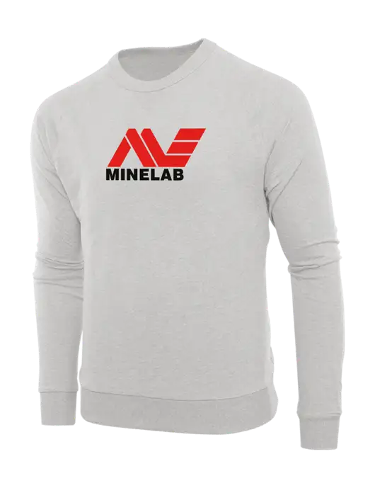 Allmade Granite Grey Heather Organic French Terry Crewneck Sweatshirt w/Minelab Logo