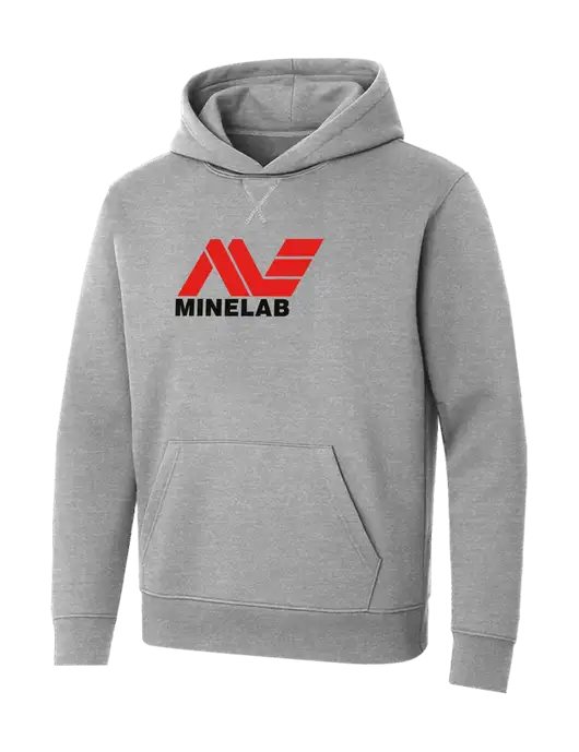 Allmade Granite Grey Heather Organic French Terry Pullover Hoodie w/Minelab Logo