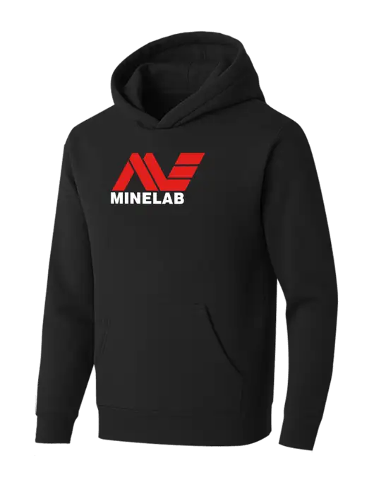 BELLA+CANVAS Black Sponge Fleece Pullover Hoodie w/Minelab Logo
