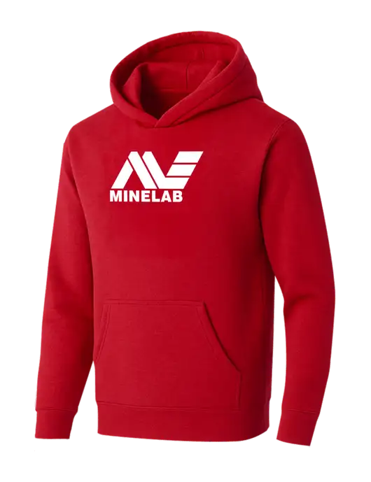 BELLA+CANVAS Red Sponge Fleece Pullover Hoodie w/Minelab Logo