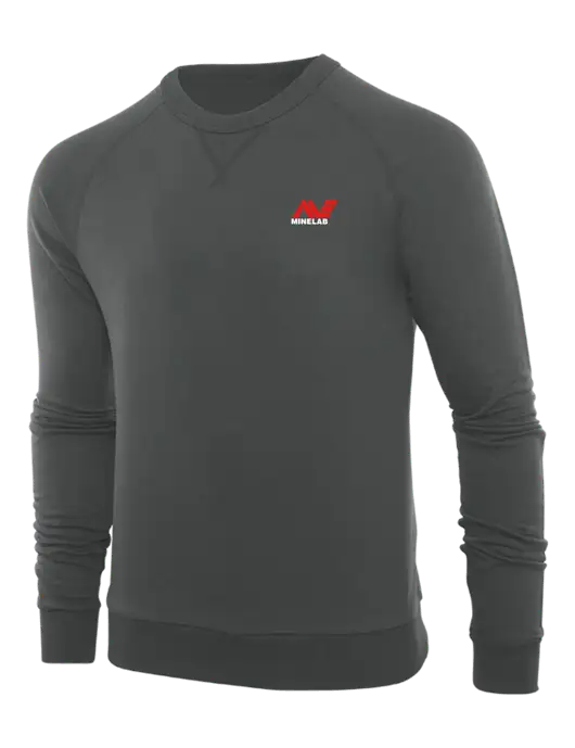 Allmade Charcoal Grey Organic French Terry Crewneck Sweatshirt w/Minelab Logo