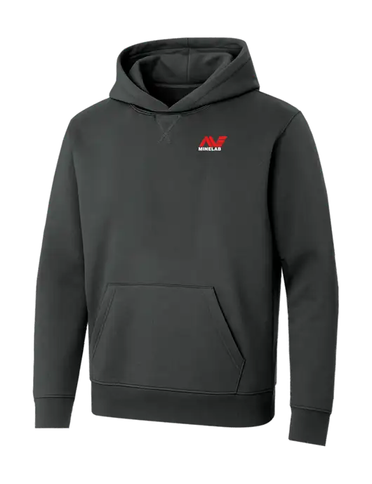 Allmade Charcoal Grey Organic French Terry Pullover Hoodie w/Minelab Logo