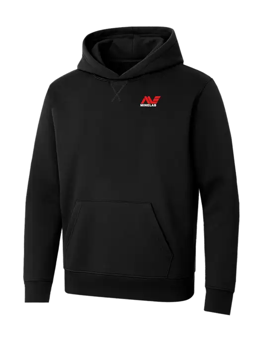 Allmade Deep Black Organic French Terry Pullover Hoodie w/Minelab Logo