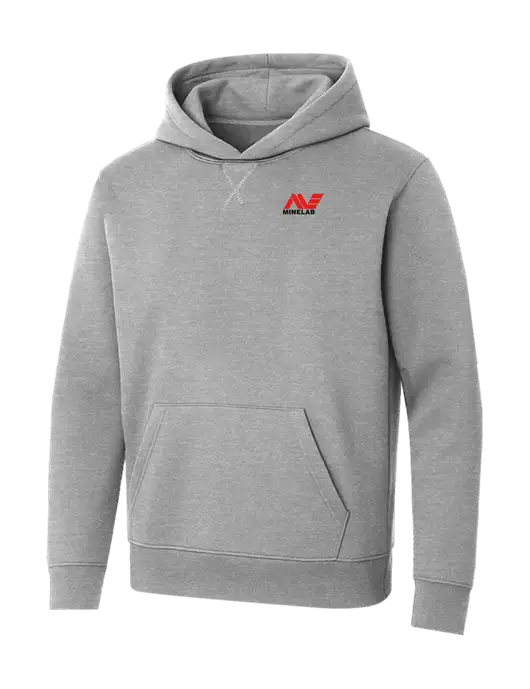 Allmade Granite Grey Heather Organic French Terry Pullover Hoodie w/Minelab Logo