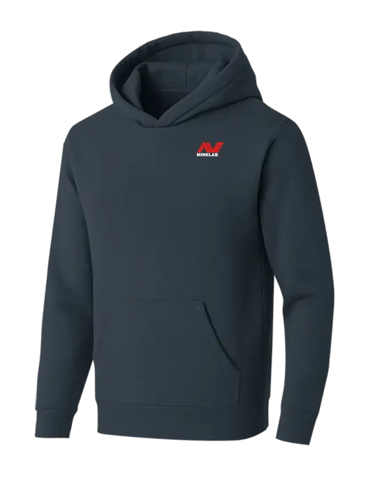 BELLA+CANVAS Dark Grey Sponge Fleece Pullover Hoodie w/Minelab Logo