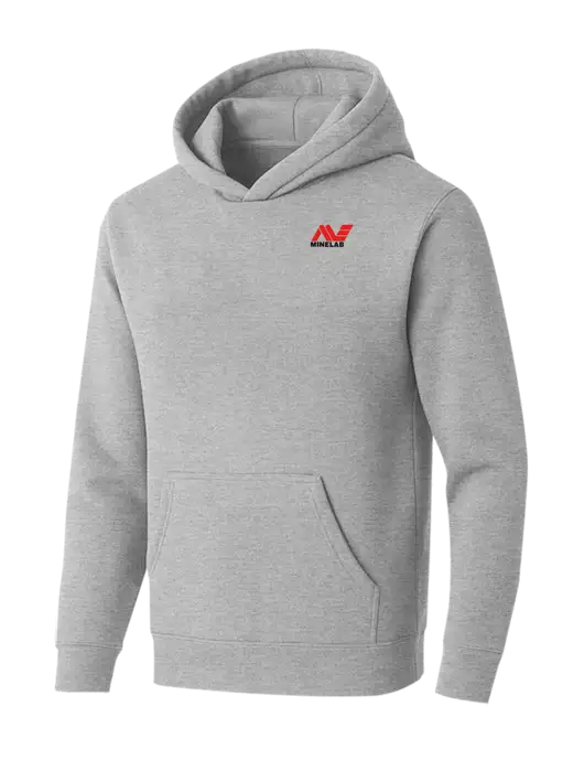 BELLA+CANVAS Light Grey Heather Sponge Fleece Pullover Hoodie w/Minelab Logo