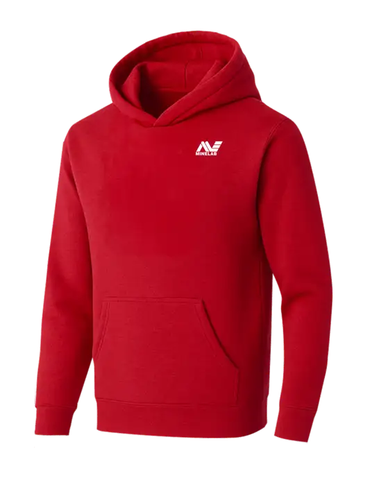 BELLA+CANVAS Red Sponge Fleece Pullover Hoodie w/Minelab Logo