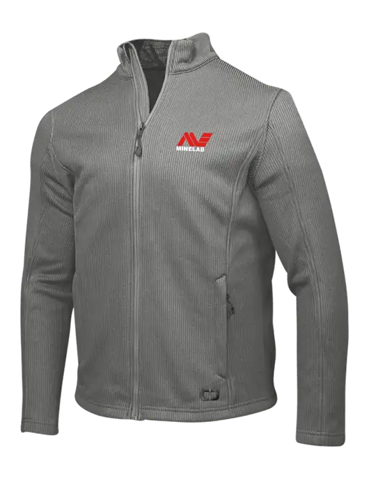 OGIO Medium Grey Grit Fleece Jacket w/Minelab Logo