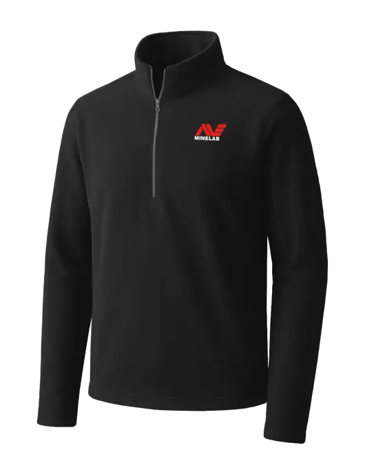Black Microfleece 1/2 Zip Pullover w/Minelab Logo