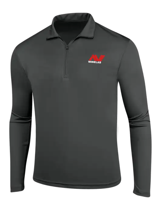 Dark Grey PosiCharge Competitor 1/4 Zip Pullover w/Minelab Logo