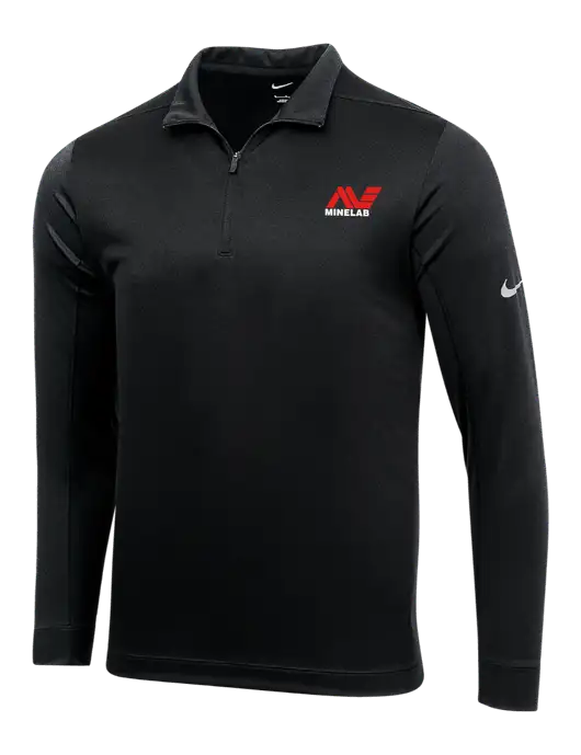 NIKE Black Dry 1/2 Zip Cover-Up w/Minelab Logo