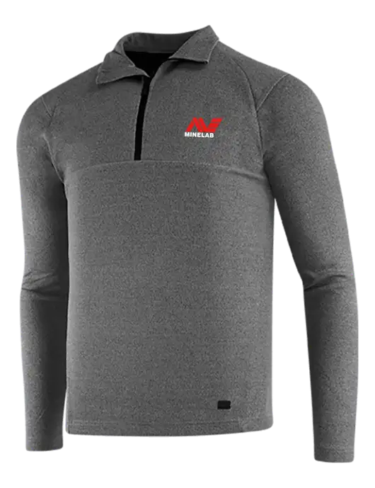 OGIO Dark Grey Heather Transition 1/4 Zip Pullover w/Minelab Logo