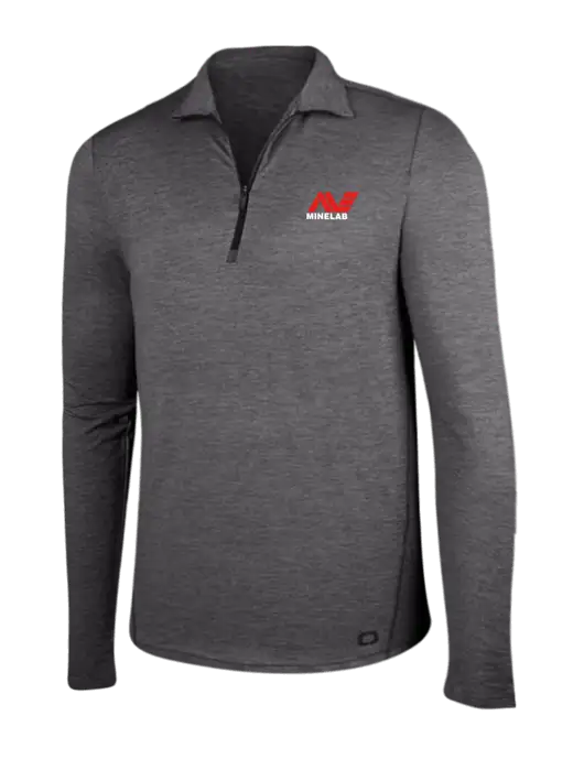 OGIO Gear Grey Heather Endurance Force 1/4 Zip w/Minelab Logo
