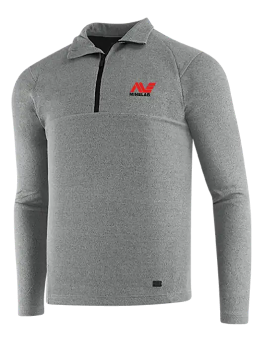 OGIO Petrol Grey Heather Transition 1/4 Zip Pullover w/Minelab Logo