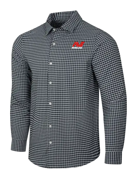 Dark Grey/White City Stretch Shirt w/Minelab Logo
