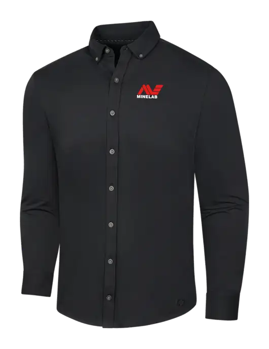 OGIO Blacktop Modern Code Stretch Button-Up Shirt w/Minelab Logo