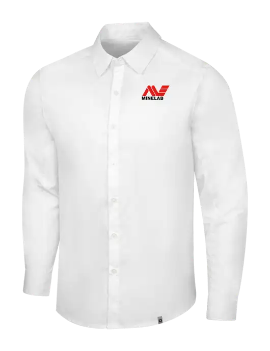 OGIO White Commuter Woven Shirt w/Minelab Logo