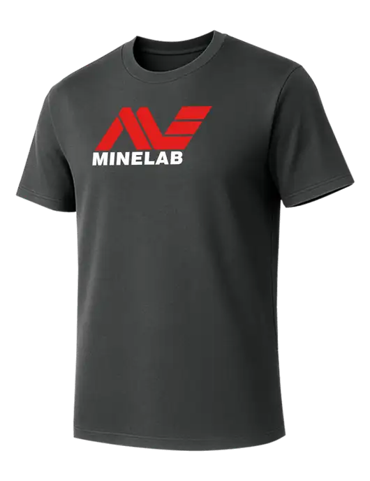 Allmade Charcoal Grey Organic Cotton Tee w/Minelab Logo