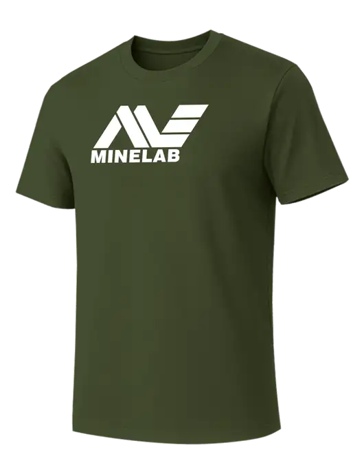 Allmade Dark Olive Green Organic Cotton Tee w/Minelab Logo