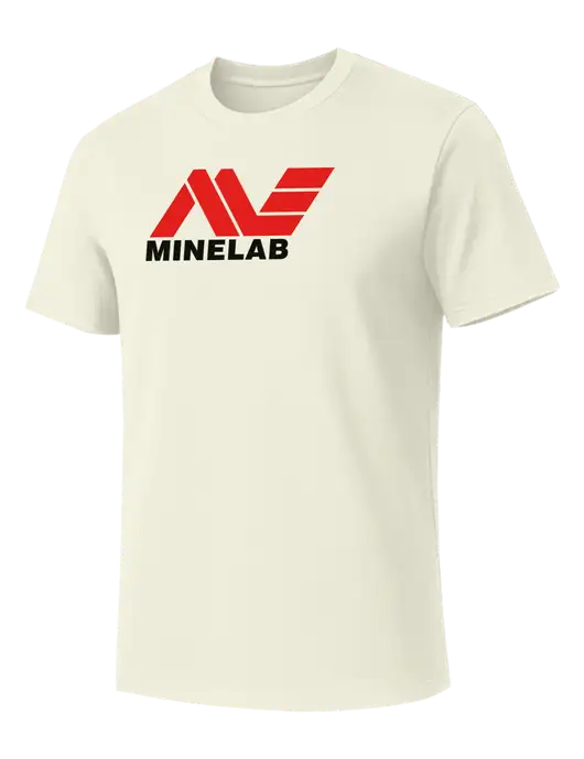 Allmade White Sand Organic Cotton Tee w/Minelab Logo
