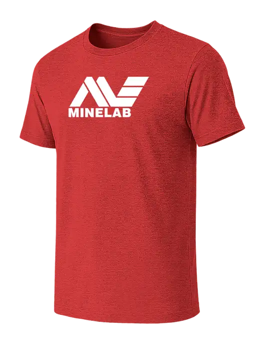 BELLA+CANVAS Heather Red CVC Short Sleeve Tee w/Minelab Logo