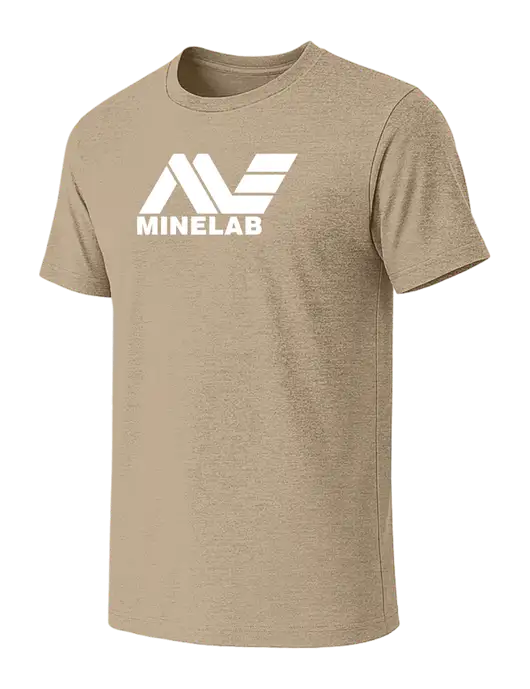 BELLA+CANVAS Heather Tan CVC Short Sleeve Tee w/Minelab Logo