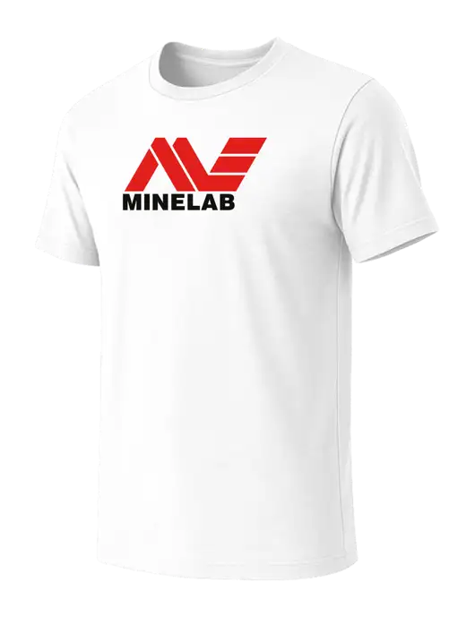 BELLA+CANVAS White Blend CVC Short Sleeve Tee w/Minelab Logo