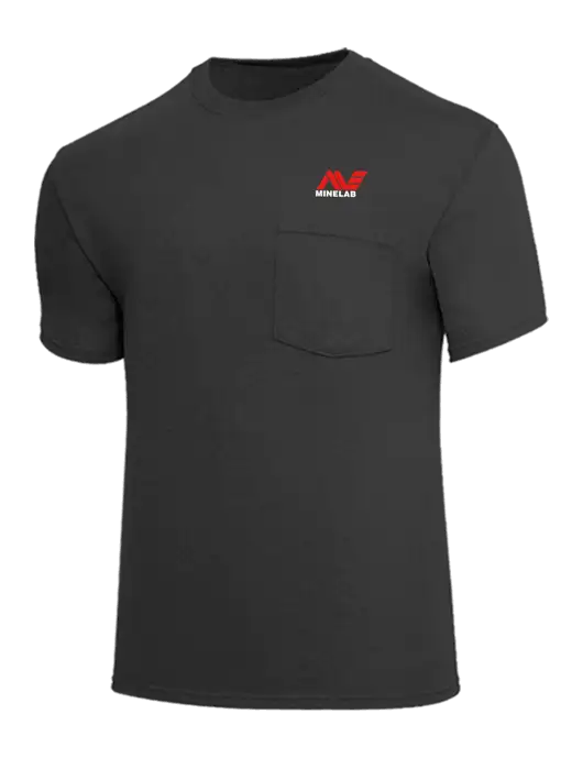 Core Blend Charcoal Grey Pocket T-Shirt w/Minelab Logo