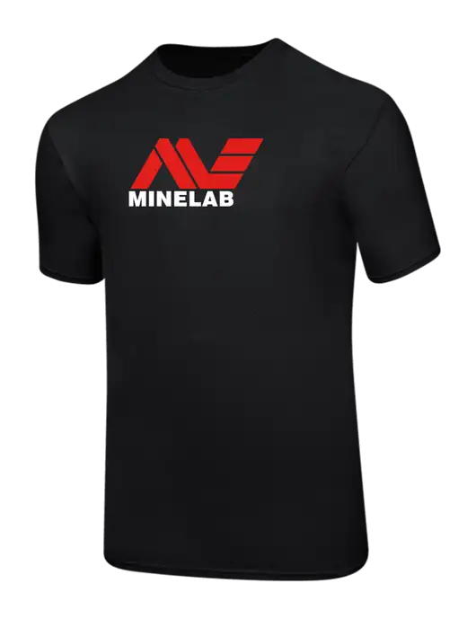 Ring Spun Jet Black 4.5 oz T-Shirt w/Minelab Logo