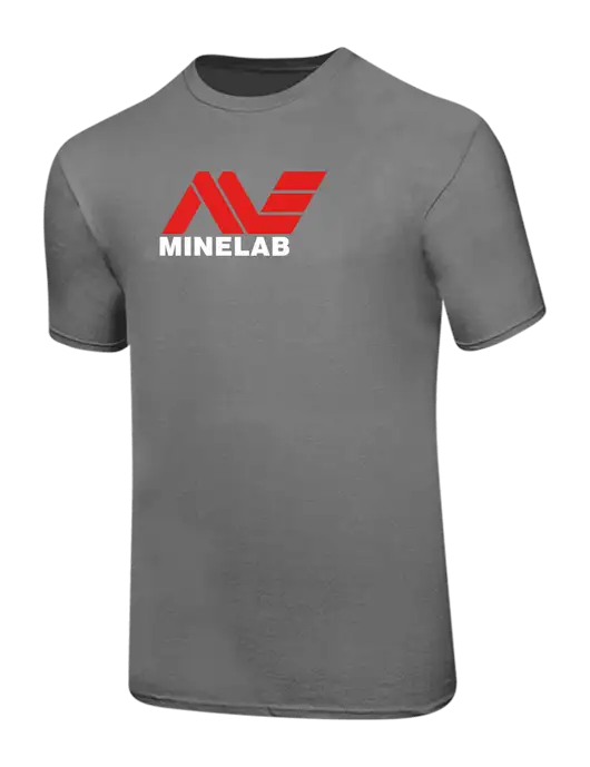 Ring Spun Medium Grey 4.5 oz T-Shirt w/Minelab Logo