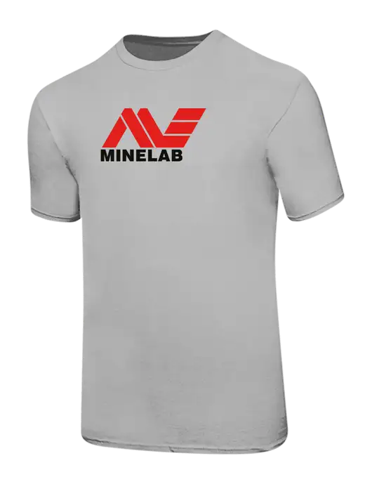 Ring Spun Silver 4.5 oz T-Shirt w/Minelab Logo