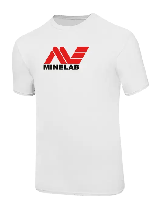 Ring Spun White 4.5 oz T-Shirt w/Minelab Logo