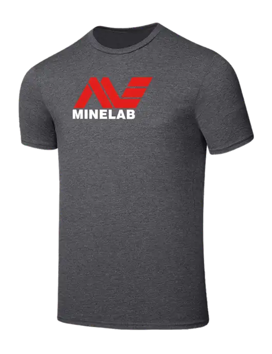 Seriously Soft Heathered Charcoal T-Shirt w/Minelab Logo