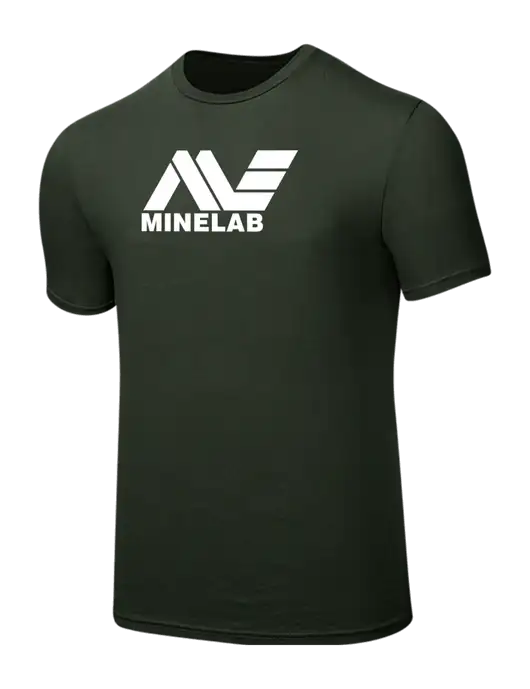 Seriously Soft Dark Olive T-Shirt w/Minelab Logo