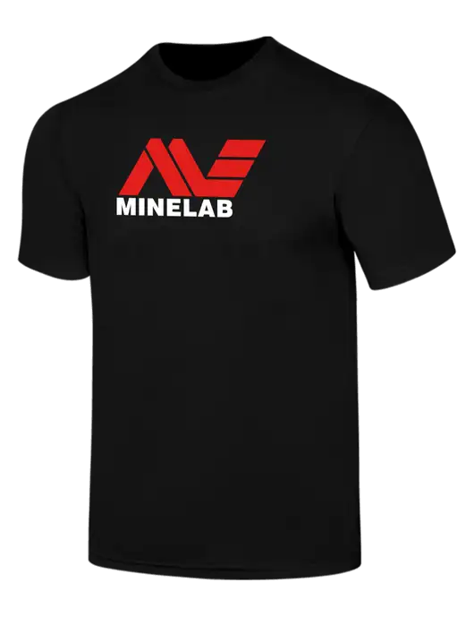 Simply Soft Black 4.5oz  Poly/Combed Ring Spun Cotton T-Shirt w/Minelab Logo