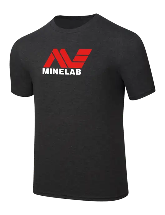 Simply Soft Black Frost 4.5oz  Poly/Combed Ring Spun Cotton T-Shirt w/Minelab Logo