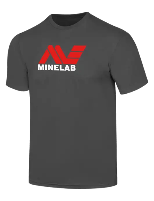 Simply Soft Charcoal 4.5oz  Poly/Combed Ring Spun Cotton T-Shirt w/Minelab Logo